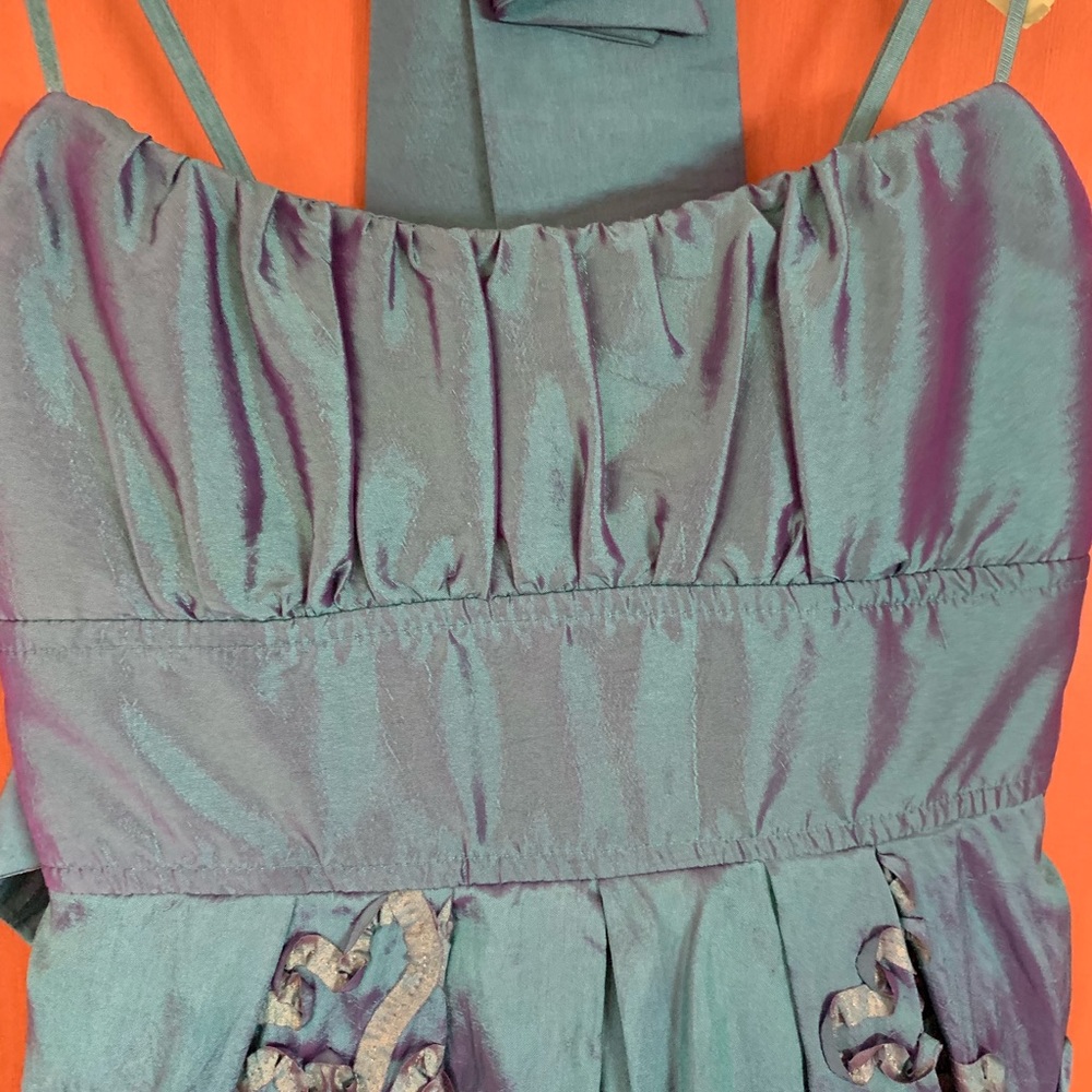 THE Party Dress! Ruby Rox Sz 1, Purple/Green hues - Picture 3 of 8